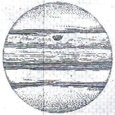 drawing of storm on Jupiter