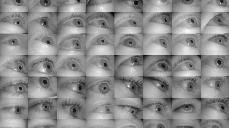 mosaic of eyeballs